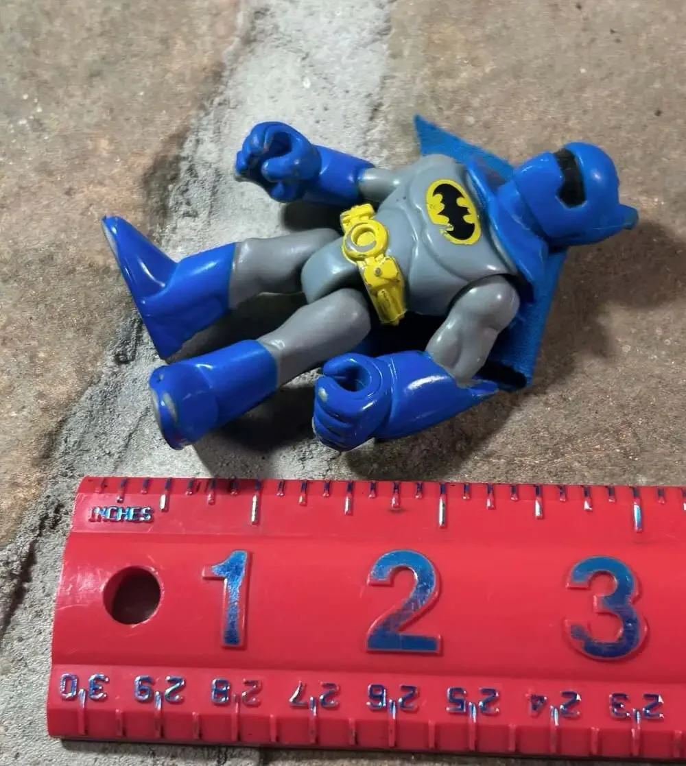 Fisher-Price Imaginext Batman Classic Blue Gray Suit with Helmet 3